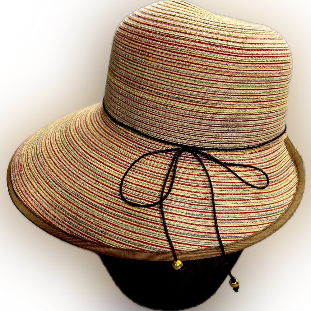 Peter Grimm BETH Wide Brim Sun Hat Cotton Nylon Blend OS Adjustable NEW - Picture 4 of 15